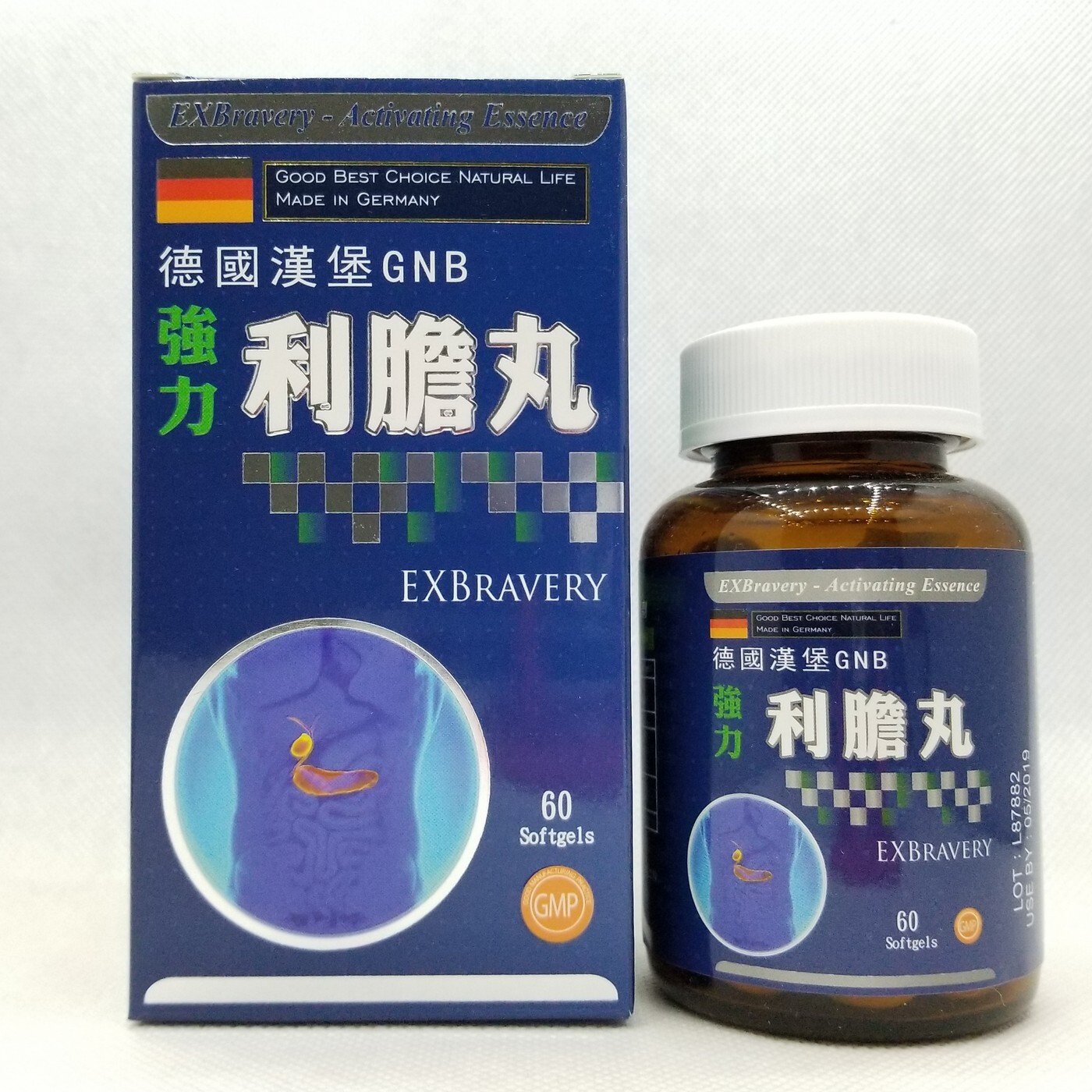 original-1448.jpg 德國漢堡GNB 強力利膽丸 60粒 - Image 1