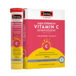 Swisse 高濃度維他命C泡騰片 60片 1000mg 紅盒 士多啤梨味 水果味維他命C