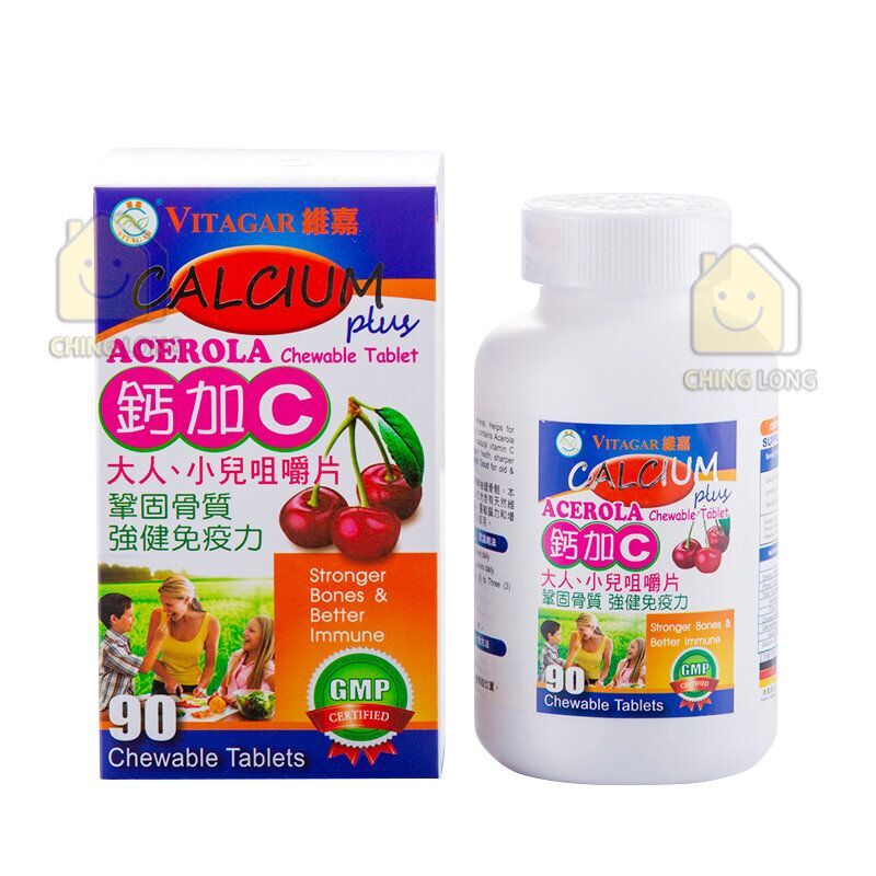 original-291.jpg 維嘉 - 鈣加C 大人,小兒咀嚼片 (90粒) - Image 1