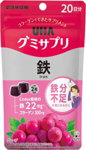 UHA味觉糖 UHA软糖 补铁 20天用量 40粒 葡萄味