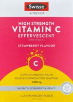 Swisse 高濃度維他命C泡騰片 60片 1000mg 紅盒 士多啤梨味 水果味維他命C - Image 2